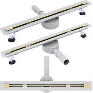Трап для душа Rea Neo 80 Ultra Slim Pro brushed gold REA-G9805