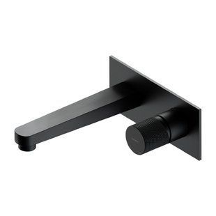 Смеситель для умывальника скрытого монтажа Omnires Contour antracite CT8015AT, Черный матовый