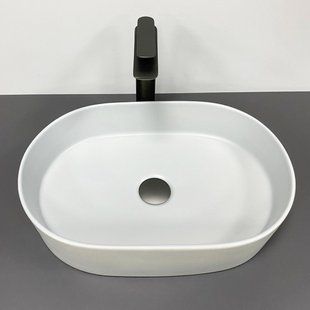 Умивальник (раковина) VBI VERONA 50 GREY MATT накладний, Каппучино