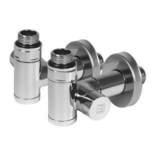 Комплект дизайн кранов под ТЭН Ideale Senso 1/2&rdquo;x1/2&rdquo; хром, Хром