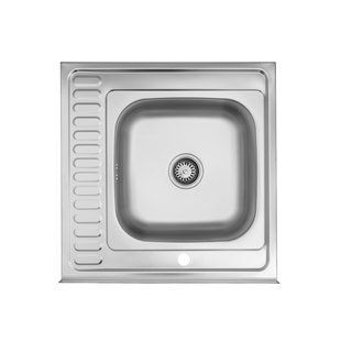 Кухонная мойка Kroner KRP Dekor-6060L (0,6 мм) CV022812, Decor