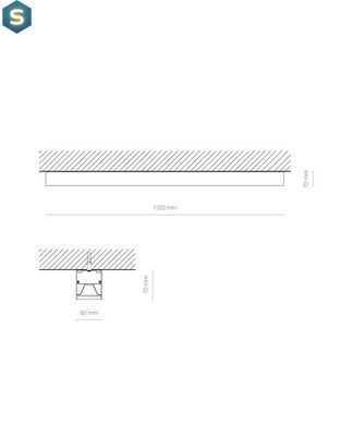 Лінійний світильник Nowodvorski 10210 Cl Office Pro LED 31W 4000К 3610Lm IP20 Bl