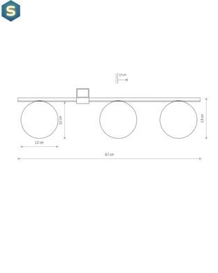 Светильник Nowodvorski 10301 Pik III G9 3x12W IP20 Bl