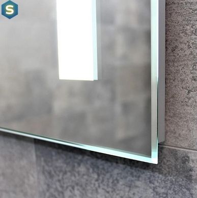 Дзеркало Dusel DE-M1041 75x120 з годинником, Білий