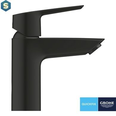 Змішувач для раковини Grohe QuickFix Start S-Size 235512432, Черный матовый
