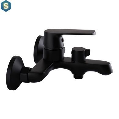Змішувач для ванної Globus Lux Laguna GLA-0102NE-10-BB, Черный матовый