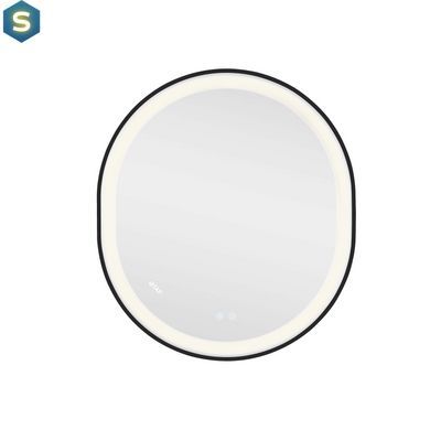 Дзеркало Qtap Gemini 800х700 з LED-підсвічуванням Touch, з антизапотіванням, з димером температури кольору (3000-6500K) Reverse QT2578R8072B