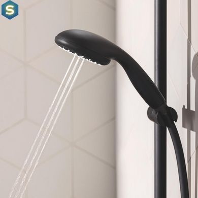 Набір змішувачів 3 в 1 для ванної кімнати Grohe QuickFix Start Black UA303301MQ, Черный матовый