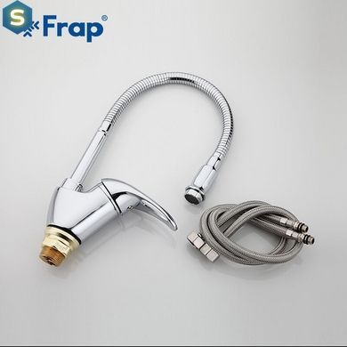 F4303-1 Змішувач для кухні U з рефлектором гайка &Oslash;40 Frap 1/10, Хром
