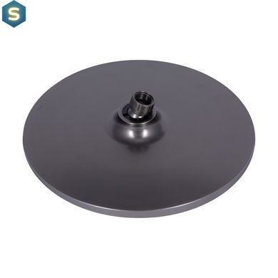 Душова система універсальна Qtap Vlasta New на три споживача (з виливом) QTVLA111GMB45651 Gunmetal Black PVD, Шліфований чорний хром