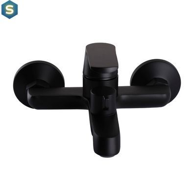 Змішувач для ванної Globus Lux Laguna GLA-0102NE-10-BB, Черный матовый