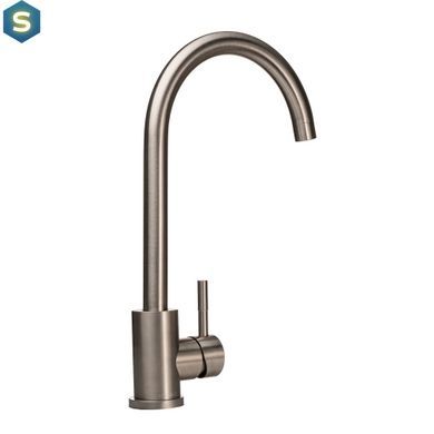 Смеситель для кухни Globus Lux Alpen SBT1-203S, Графитовый хром