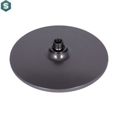 Душова система універсальна Qtap Vlasta New на три споживача (з виливом) QTVLA111GMB45651 Gunmetal Black PVD, Шліфований чорний хром
