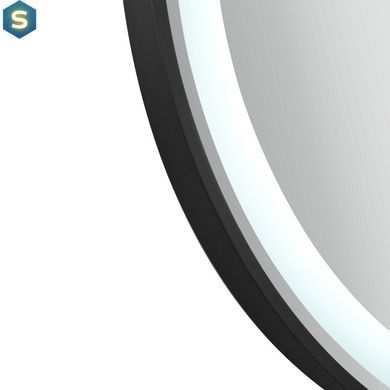 Дзеркало Qtap Gemini 800х700 з LED-підсвічуванням Touch, з антизапотіванням, з димером температури кольору (3000-6500K) Reverse QT2578R8072B