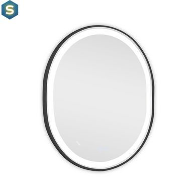 Дзеркало Qtap Gemini 800х700 з LED-підсвічуванням Touch, з антизапотіванням, з димером температури кольору (3000-6500K) Reverse QT2578R8072B