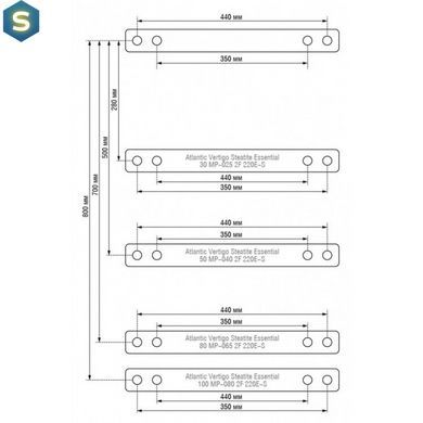 Бойлер Atlantic Vertigo Steatite Essential 50 MP-040 2F 220E-S (1500W)