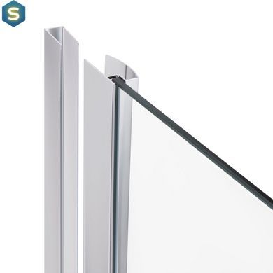 Душевая кабина Lidz Dozorca SC90x90.CRM.LOW.TR, стекло прозрачное 6 мм без поддона, Хром, Универсальная, прозрачный