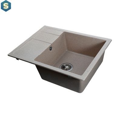 Кухонна мийка гранітна Globus Lux One мигдаль 650х500мм-А0008, Терра