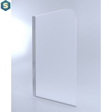Шторка для ванни Qtap Standard CRM407513APL Pear, Ліва, матовий, хром