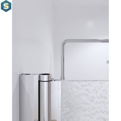 Шторка для ванни Qtap Standard CRM407513APL Pear, Ліва, матовий, хром