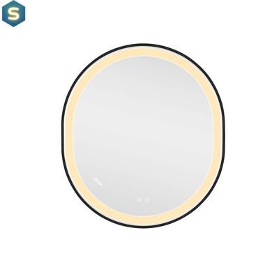 Дзеркало Qtap Gemini 800х700 з LED-підсвічуванням Touch, з антизапотіванням, з димером температури кольору (3000-6500K) Reverse QT2578R8072B