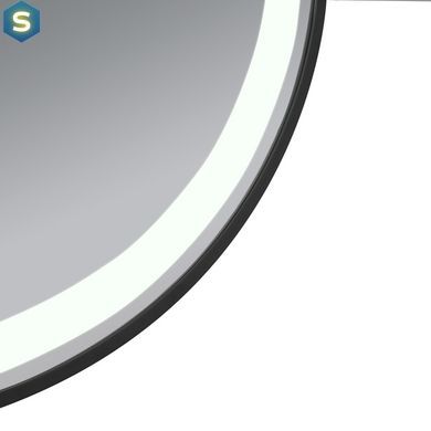 Дзеркало Qtap Gemini 800х700 з LED-підсвічуванням Touch, з антизапотіванням, з димером температури кольору (3000-6500K) Reverse QT2578R8072B