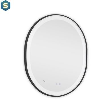 Дзеркало Qtap Gemini 800х700 з LED-підсвічуванням Touch, з антизапотіванням, з димером температури кольору (3000-6500K) Reverse QT2578R8072B