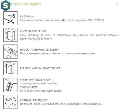 Душова кабіна Radaway Essenza Pro Gold KDJ 90Lx75x200 10097090-09-01L+10098075-01-01