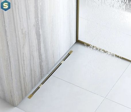 Трап для душу Rea Neo 80 Ultra Slim Pro brushed gold REA-G9805