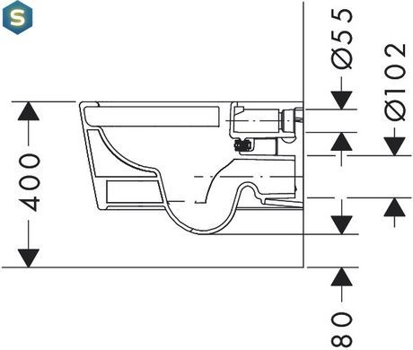 Унітаз підвісний hansgrohe EluPura Q AquaFall Flush 60194450