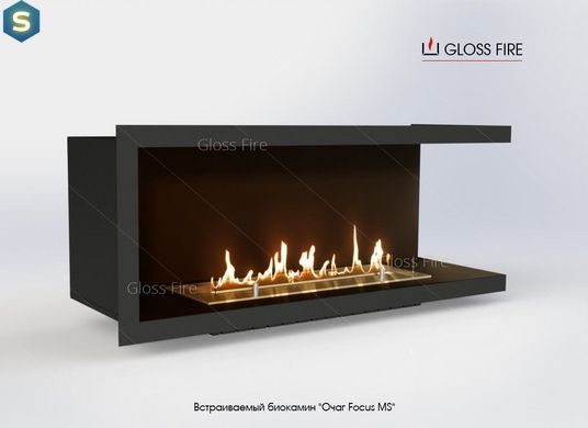 Біокамін вбудовуваний Очаг Focus MS-007 GlossFire Focus007