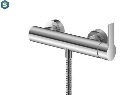 Змішувач для душу Kohlman Gixs chrome настінний KPL-QW120G, Хром