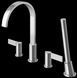 Змішувач на борт ванни Kohlman Dexame chrome QB240D, Хром