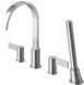 Змішувач на борт ванни Kohlman Dexame chrome QB240D, Хром