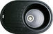 Кухонная мойка Adamant Ellipsis 765x495x200 чёрный металлик 000008407, Черный/золото