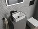 Умивальник Mexen Nadia 36 white black Edge накладний MEX-21613607, Білий