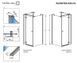 Душевая кабина Radaway Almatea KDJ+S 80x90х80x195 31556-01-01L1+31556-01-01L2