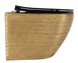 Підвісний унітаз Rea Carlo Flat brushed gold black REA-C3300, Золотий