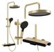 Душова система з виливом Rea Farel brushed gold REA-P0355, Золотий