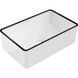 Умивальник Mexen Nadia 36 white black Edge накладний MEX-21613607, Білий