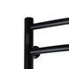 Рушникосушка електрична Unio LDE EL 1200-500-12 BLK Драбинка Дуга Еліт чорна, Черный матовый, Ліве, Механічний