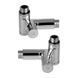 Комплект дизайн кранов под ТЭН Ideale Senso 1/2&rdquo;x1/2&rdquo; хром, Хром