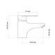 Змішувач для умивальника Lidz Tani 001F1 (k40) LDTAN001F1CRM44957 Chrome, Хром
