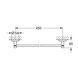Полотенцедержатель Grohe QuickFix Start 41197000, Хром