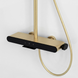 Душова система з виливом Rea Farel brushed gold REA-P0355, Золотий