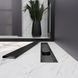 Дренажний канал Koller Pool Aqua 70cм та решіткою Line mattblack AQLMB0700