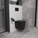 Унитаз подвесной Koller Pool Orion с сиденьем Soft-close черный матовый OR-0515-RW-MB, Черный матовый