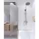 Шторка для ванни Qtap Standard CRM407513APL Pear, Ліва, матовий, хром
