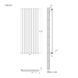 Радіатор дизайнерський Ideale Jolanda 11 10/1500 антрацит, Антрацит