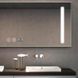 Дзеркало Dusel DE-M1041 75x120 з годинником, Білий